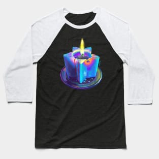 Handmade Starshaped Glowing Candle Baseball T-Shirt